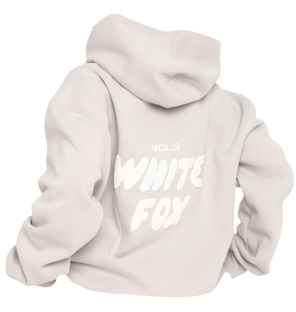 white fox hoodie