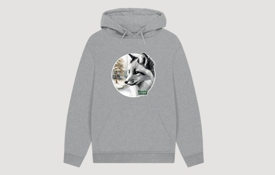 white fox hoodie